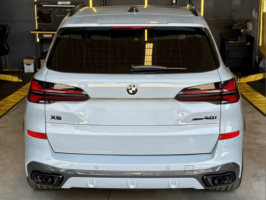 Наконечники глушників здвоєні на BMW G05 X5 G06 X6 чорні