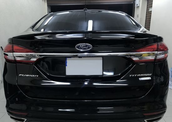 Спойлер багажника Ford Fusion / Mondeo MK5 черный глянец