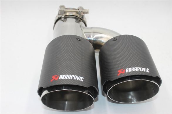 Насадка на глушник подвійна AKRAPOVIC EVO карбон