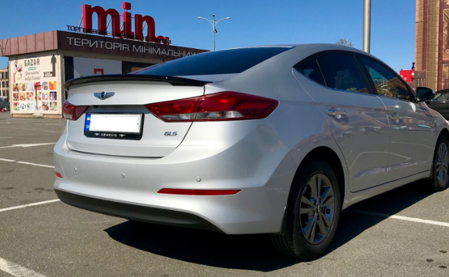Спойлер на Hyundai Elantra AD ABS-пластик (16-19 г.в.)