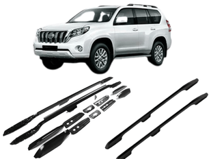 Рейлинги на крышу Toyota Land CRUISER PRADO 150 (2010-2023) черные