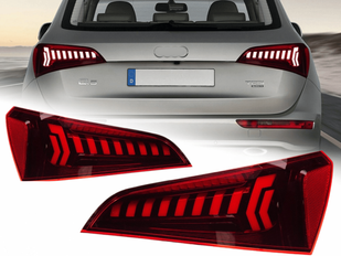 Оптика задня, ліхтарі на Audi Q5 Full Led (2008-2018) чрвоні