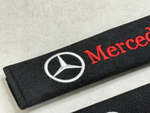 Накладки (чохли) для ременя безпеки логотип Mercedes