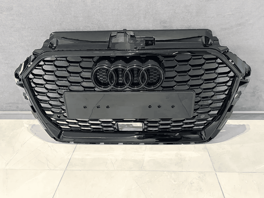 Решетка радиатора Audi A3 8V ACC стиль RS3 черная глянцевая (16-20 г.в.)