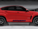 Накладки (дифузори) порогів BMW X6 F16 (2014-2019) чорний глянець