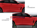 Накладки (дифузори) порогів BMW X6 F16 (2014-2019) чорний глянець