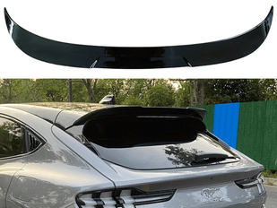Спойлер кришки багажника Ford Mustang Mach E 2021 2022 чорний глянсовий ABS-пластик