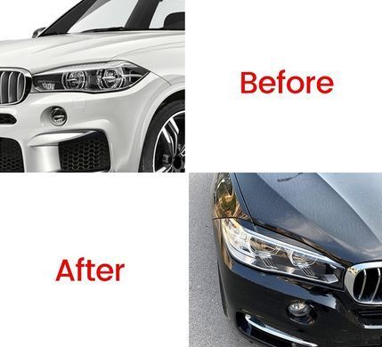 Реснички на BMW X5 F15 / X6 F16 под покраску ABS-пластик