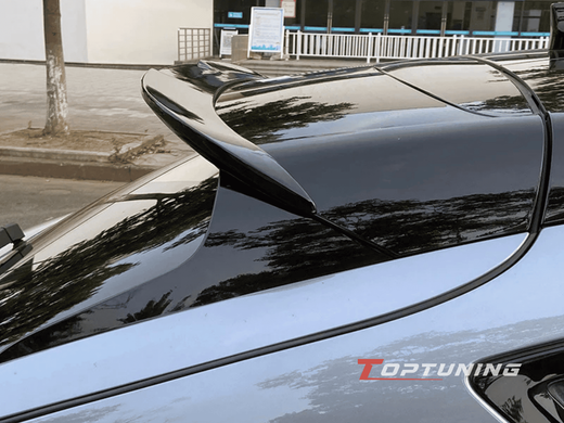 Спойлер кришки багажника Ford Mustang Mach E 2021 2022 чорний глянсовий ABS-пластик