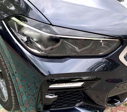 Накладки на фари, вії BMW X5 G05 під покраску ABS-пластик
