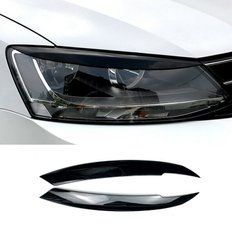 Реснічкі на Volkswagen Jetta 6 чорний глянець ABS-пластик