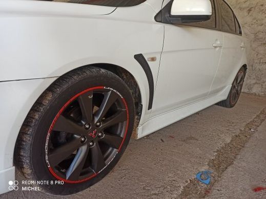 Накладки на крылья Mitsubishi Lancer X