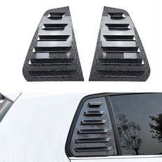 Накладки (жабры) на окна задних дверей VW Golf MK7 / MK7.5 под карбон (12-18 г.в.)