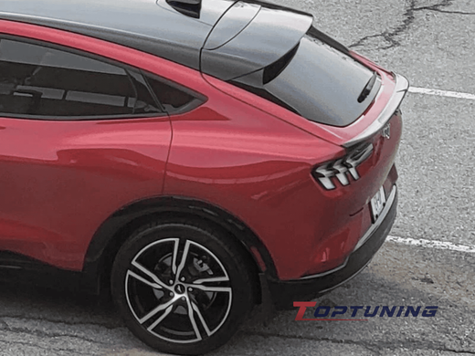 Спойлер під скло Ford Mustang E Mach E-Mach чорний глянсовий ABS-пластик (2021-..2024)