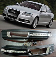 Рамки протитуманок на AUDI A6 C6 із DRL покажчиком повороту (09-11 р.в.)