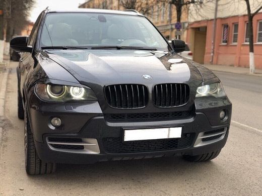 Вії, накладки фар BMW Х5 E70 (ABS пластик)