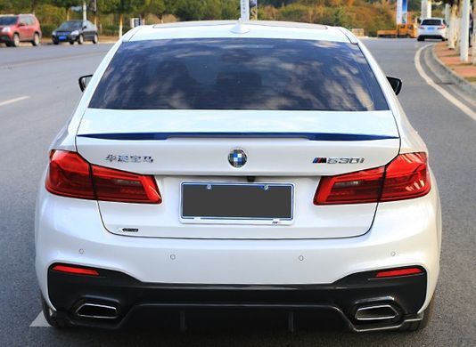 Cпойлер BMW G30 стиль Performance черный глянцевый ABS-пластик