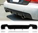 Дифузор (накладка) на задній бампер BMW E92 / E93 M-Sport чорна глянцева