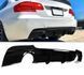 Дифузор (накладка) на задній бампер BMW E92 / E93 M-Sport чорна глянцева