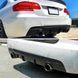 Дифузор (накладка) на задній бампер BMW E92 / E93 M-Sport чорна глянцева