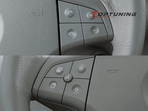 Комплект кнопок для руля Mercedes W164 W245 W251 черный