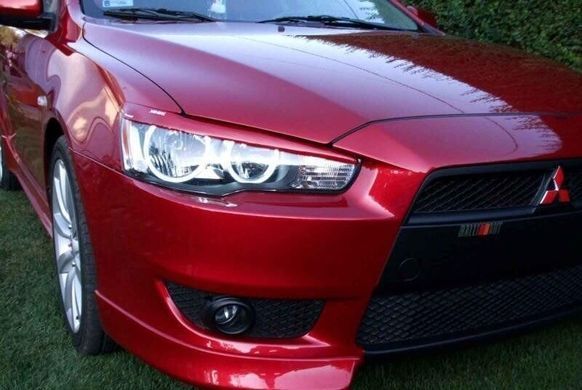 Вії Mitsubishi Lancer X, накладки фар Лансер 10
