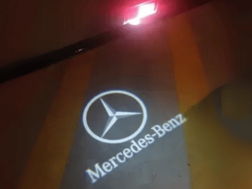 Подсветка дверей с логотипом Mercedes R (W215) ML W164, GL X164