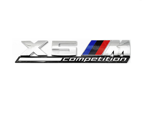 Наклейка-емблема на кузов BMW X5M Competition Chrome