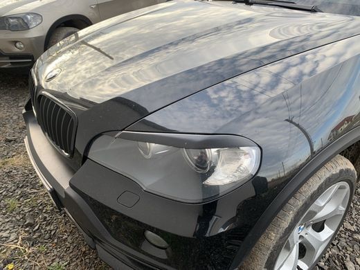 Накладки на фари, вії BMW X5 E70 під покраску ABS-пластик