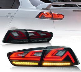 Оптика задня, ліхтарі Mitsubishi Lancer X димчасті діодні