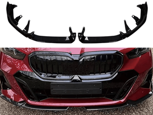 Накладка передняя для BMW 5 G60 / G68 (2024-... г.в.) черный глянец