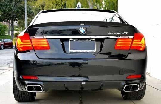 Спойлер на BMW 7 series F01 Performance чорний глянсовий ABS-пластик