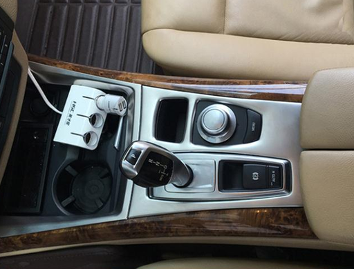 Накладка центральной панели салона BMW X5 E70 / X6 E71 хром (06-10 г.в.)