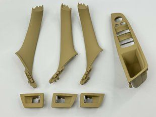 Внутринние ручки дверей + панель стеклоподъмника BMW F10 / F11 LHD беживые