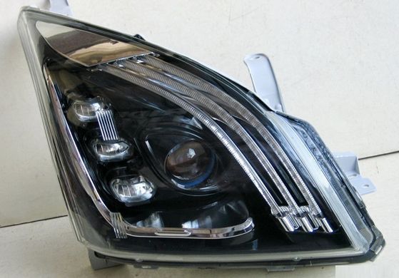 Оптика передня, світлодіодні фари Toyota LC120 c DRL