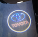 Підсвічування дверей з логотипом на Toyota