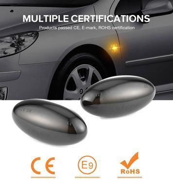 Динамічні світлодіодні покажчики повороту Citroen / Peugeot