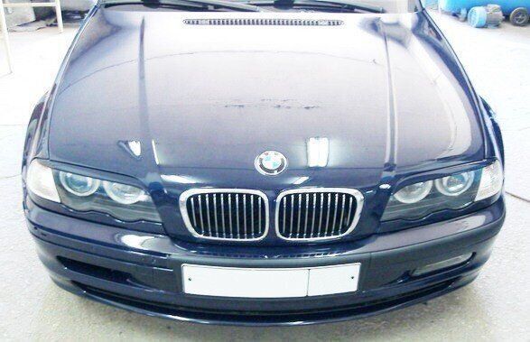 Реснички, накладки фар BMW E46, дорестайл (98-01 г.в.)