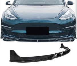 Накладка переднього бампера Tesla Model 3 під карбон (17-22 р.в.)