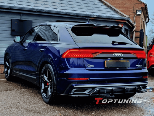 Накладки (диффузоры) заднего бампера Audi Q8 S-line (18-23)