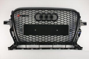 Решітка радіатора Ауді Q5 RSQ5, чорна глянсова (12-16 р.в.)
