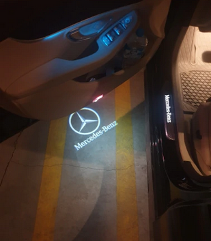 Підсвічування дверей з логотипом для Mercedes W203, W209, W240